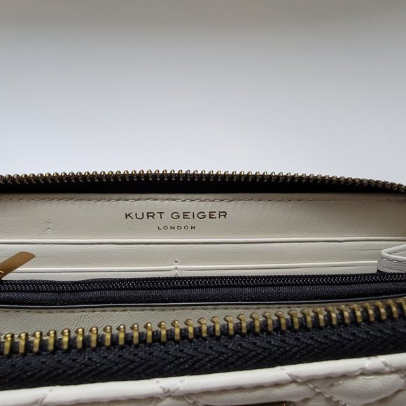 Kurt Geiger London Quilted Leather Zip Around Wallet - Picture 10 of 12